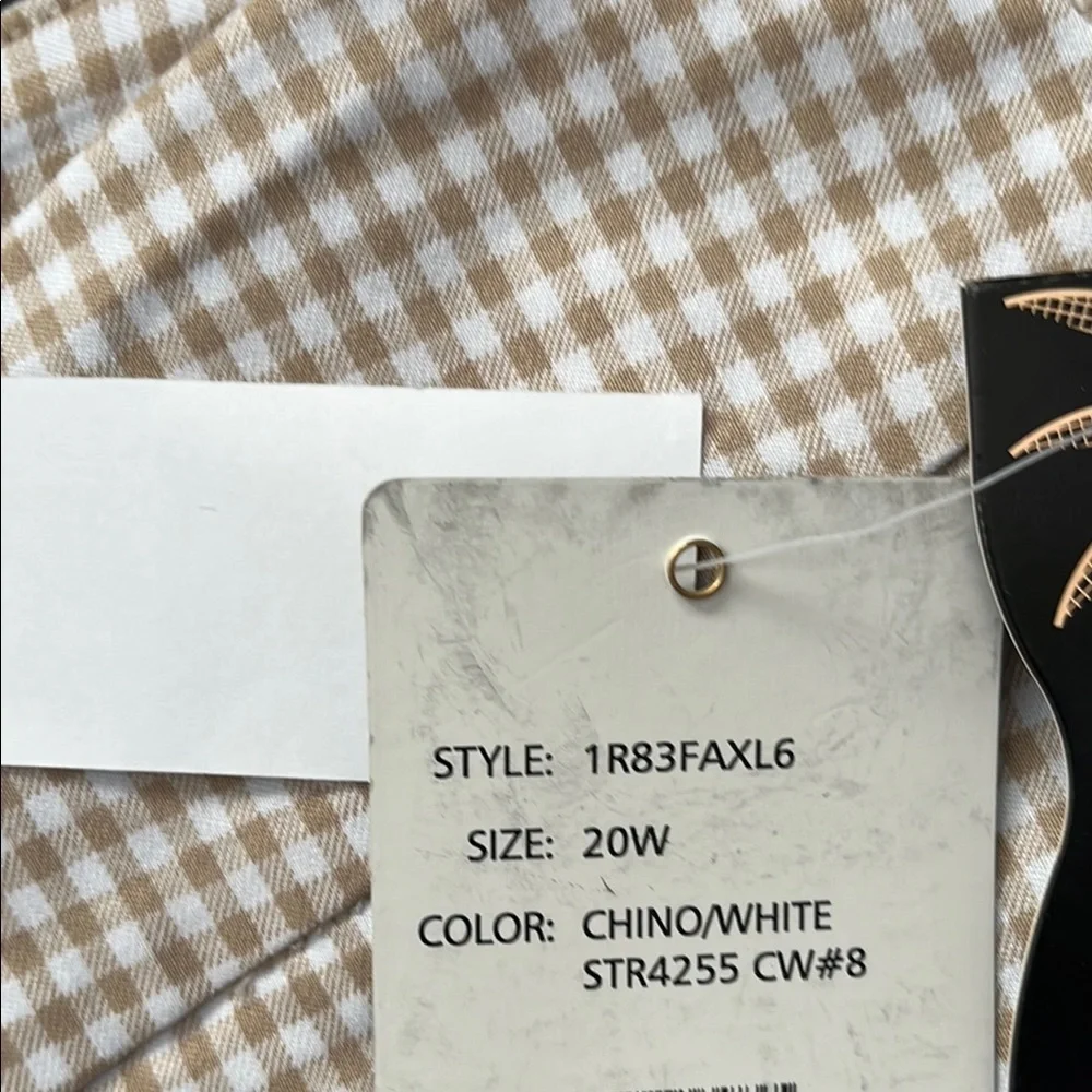 Zac & Rachel Beige Checkered Pants - Picture 4 of 10